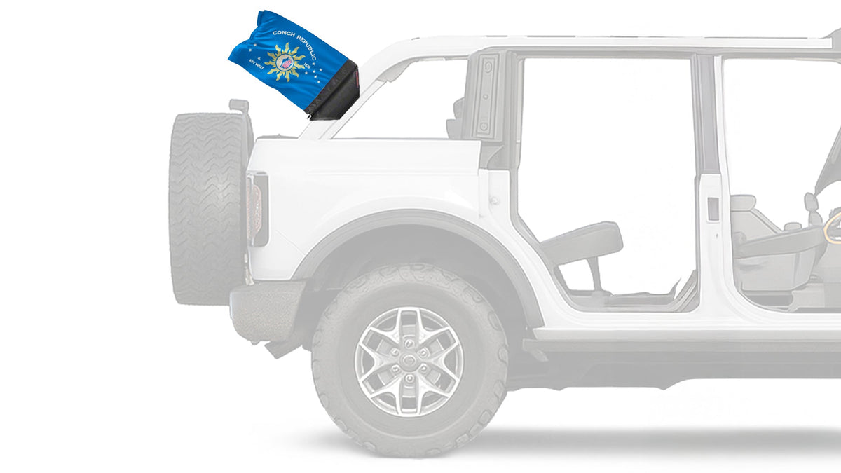 Conch Republic 12"x18" Forever Wave Flag for Bronco