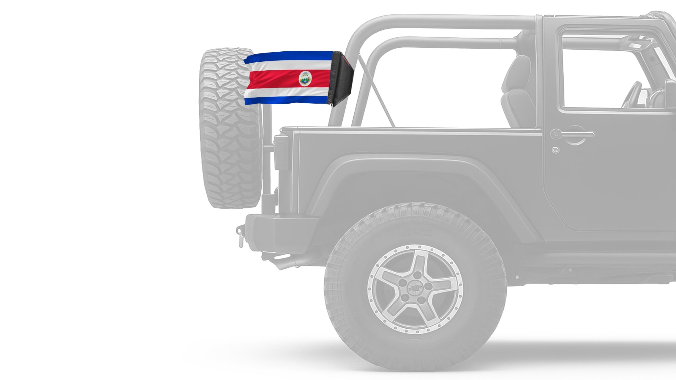 Costa Rica 12"x18" Forever Wave Flag