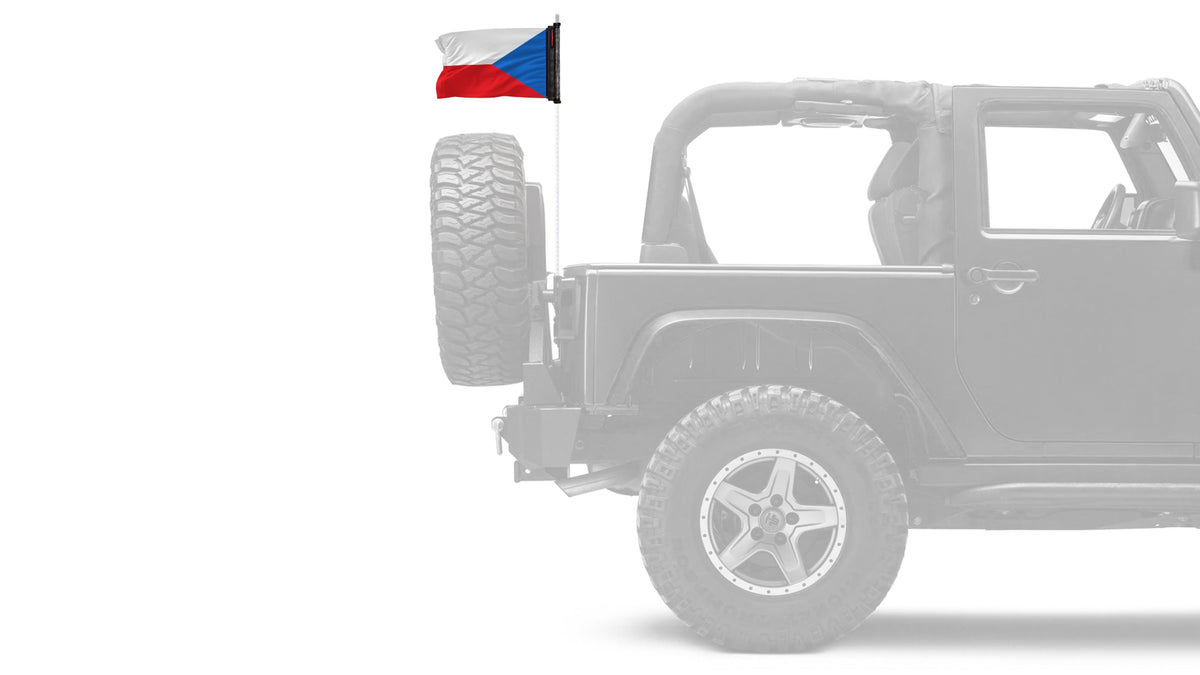 Czech Republic 12"x18" Forever Wave Flag