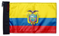 Ecuador 12"x18" Forever Wave Flag for Golf Carts