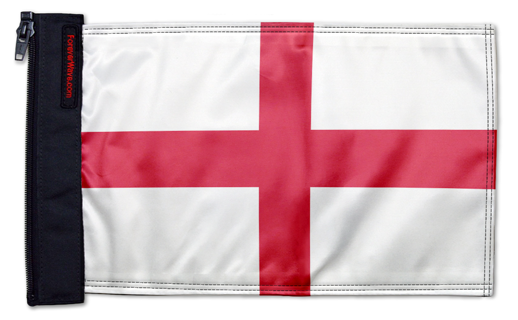 England 12"x18" Forever Wave Flag for Jeep Wrangler TJ 1996-2006