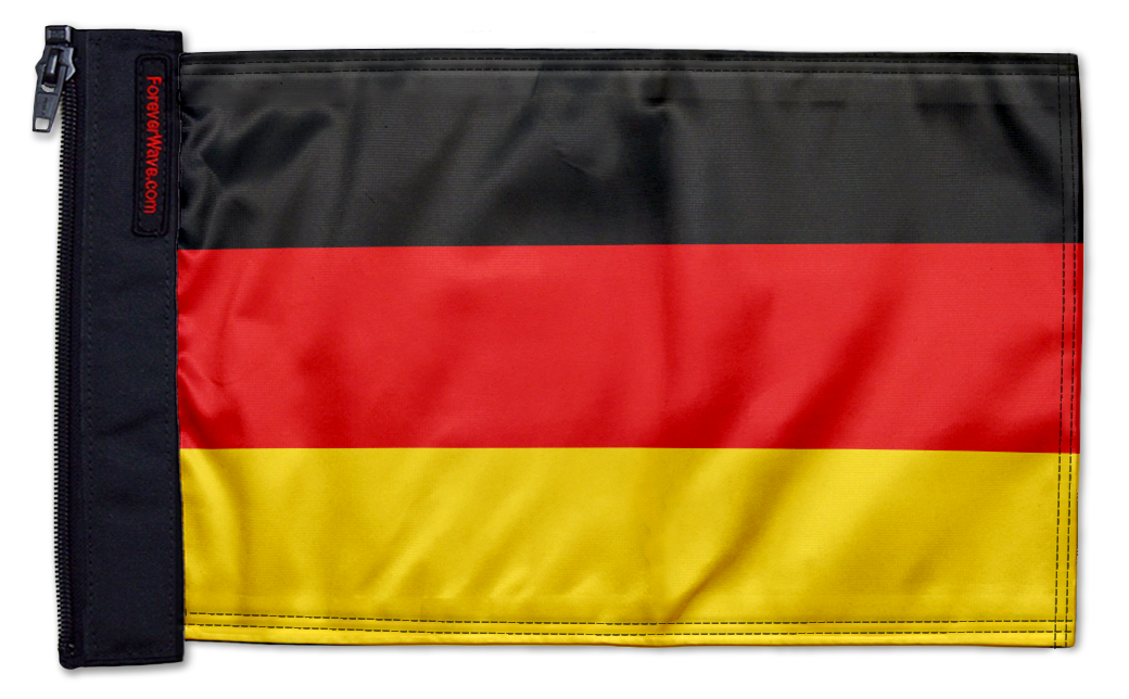 Germany 12"x18" Forever Wave Flag for Boats