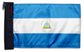 Nicaragua 12"x18" Forever Wave Flag for Golf Carts