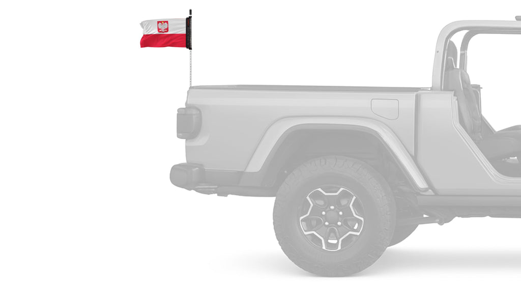 Poland 12"x18" Forever Wave Flag