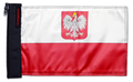 Poland 12"x18" Forever Wave Flag for Jeep Wrangler LJ 2003-2006
