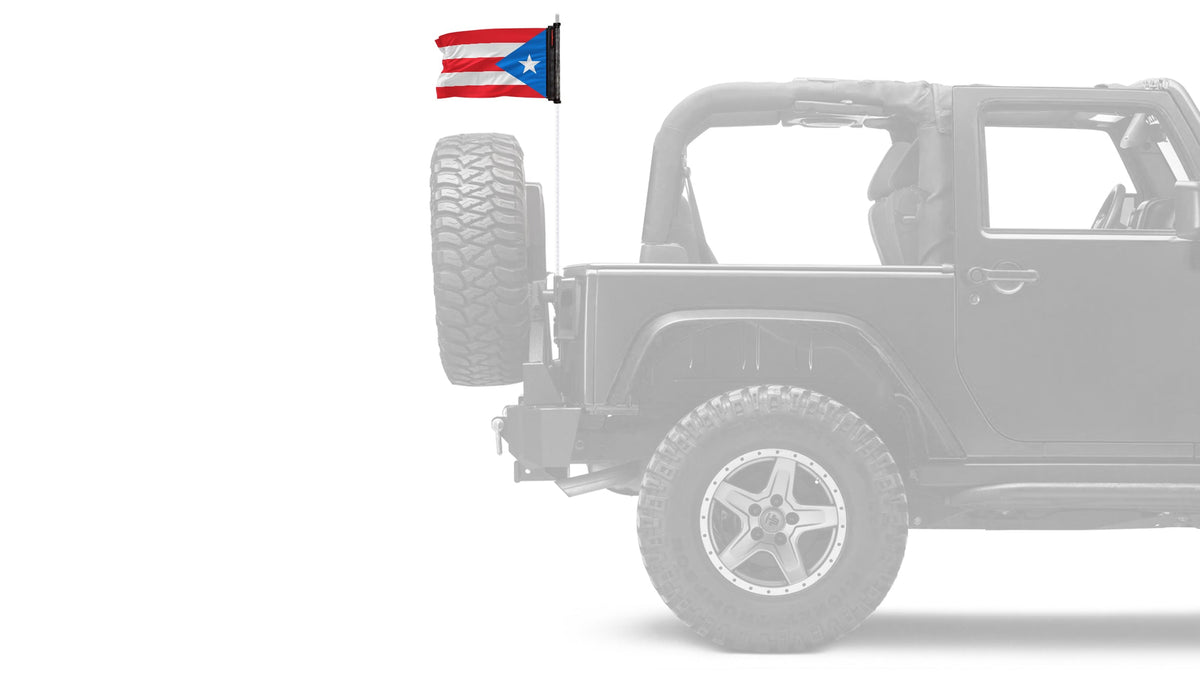 Puerto Rico 12"x18" Forever Wave Flag
