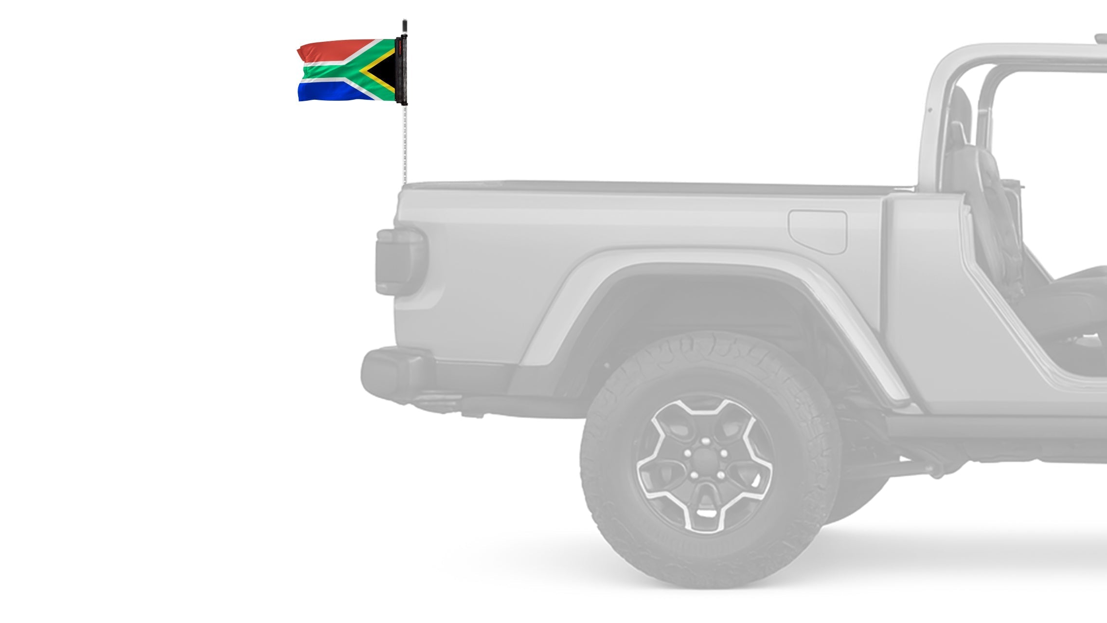South Africa 12"x18" Forever Wave Flag for Jeep Wrangler JK 2-Door 2007-2018