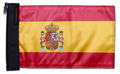 Spain 12"x18" Forever Wave Flag for Golf Carts