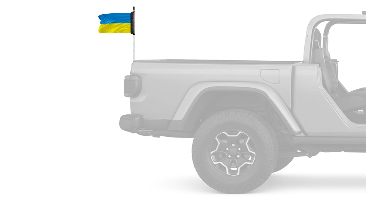 Ukraine 12"x18" Forever Wave Flag