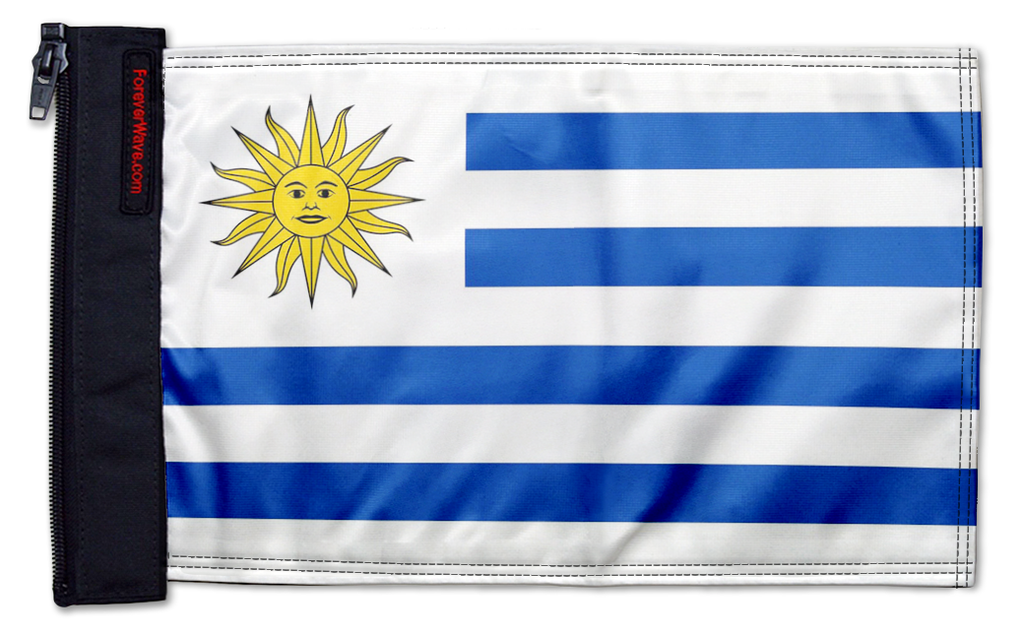 Uruguay 12"x18" Forever Wave Flag
