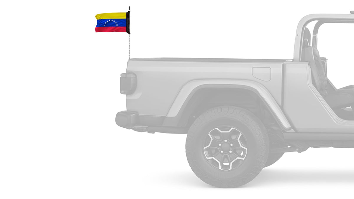 Venezuela 12"x18" Forever Wave Flag for Jeep Wrangler LJ 2003-2006