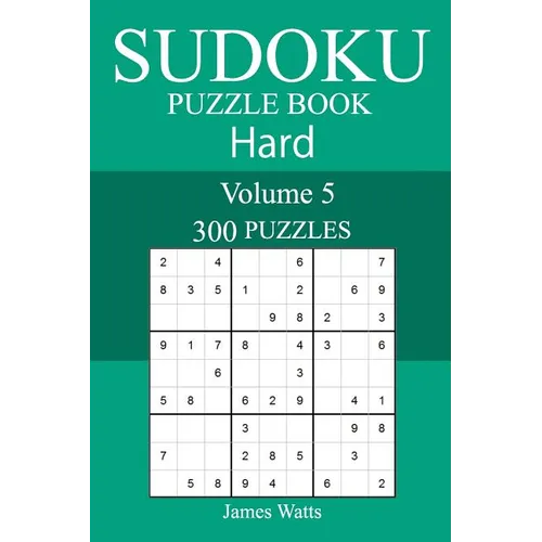 300 Hard Sudoku Puzzle Book - Paperback