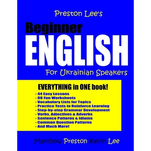 Preston Lee's Beginner English For Ukrainian Speakers - Paperback