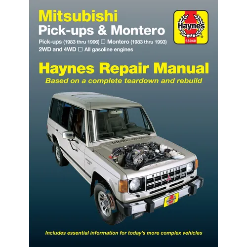 Mitsubishi Pick-Ups 1983-96 & Montero 1983-93 - Paperback