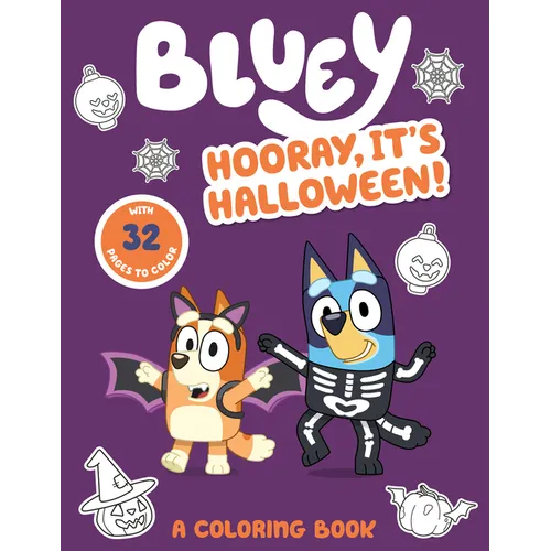 Bluey: Hooray, It's Halloween!: A Coloring Book - Paperback