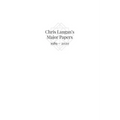 Chris Langan's Major Papers 1989 - 2020 - Paperback