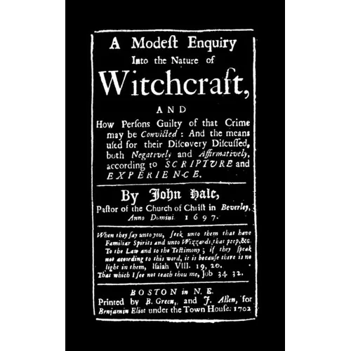 Modest Enquiry Into the Nature of Witchcraft - Paperback