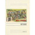 Vintage Lined Notebook Greetings from Berkeley Springs, West Virginia