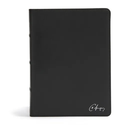 CSB Spurgeon Study Bible, Black Genuine Leather - Leather