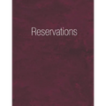 Reservations: Reservation Book Burgundy - Daily table bookings for restaurant- 365 pages - Paperback