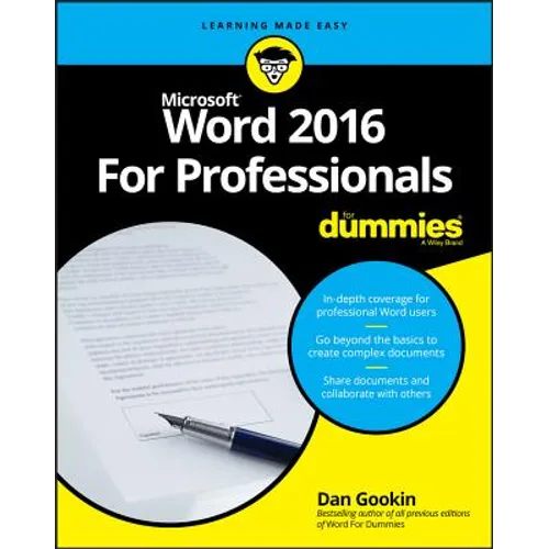 Word 2016 for Professionals for Dummies - Paperback