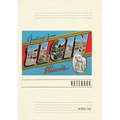 Vintage Lined Notebook Greetings from Elgin, Illinois