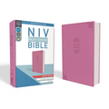 NIV, Value Thinline Bible, Large Print, Imitation Leather, Pink - Imitation Leather