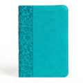 NASB Large Print Compact Reference Bible, Teal Leathertouch - Imitation Leather
