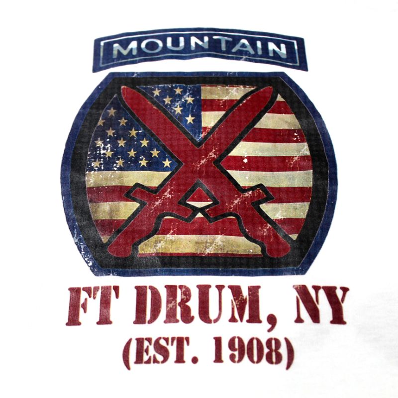 10th Mountain Division T-Shirt – Fort Drum NY Army Unit Shirt Est. 1908