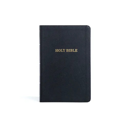 KJV Thinline Bible, Black Leathertouch - Imitation Leather