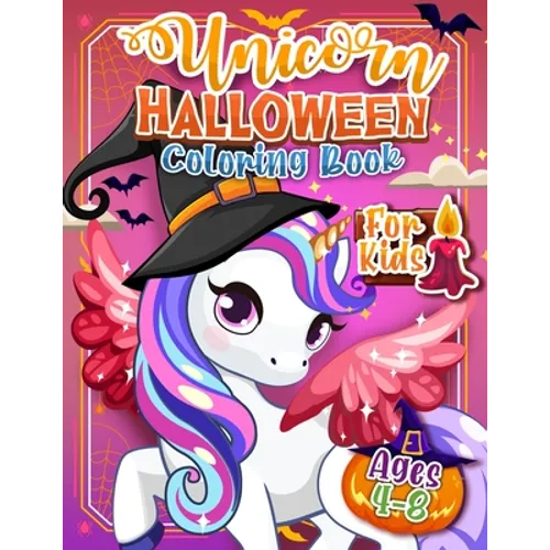 Unicorn Coloring - Halloween Edition - Paperback