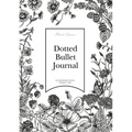Dotted Bullet Journal: Medium A5 - 5.83X8.27 (Black & White Flowers) - Paperback