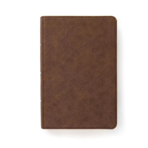 CSB Single-Column Compact Bible, Digital Study Edition, Brown Leathertouch - Imitation Leather