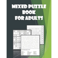 Mixed Puzzle book for Adults: Word search, Sudoku, Number Blocks - Brain teasers for adults - Paperback