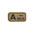 A- Blood Type Desert Patch with Hook Fastener