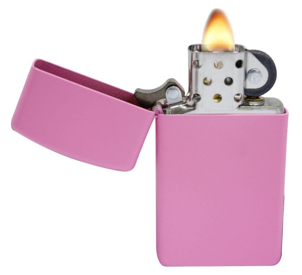 Zippo Slim Pink Matte Lighter #1638