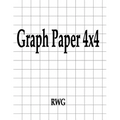 Graph Paper 4x4: 150 Pages 8.5" X 11" - Paperback