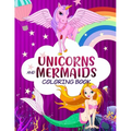 Mermaid Unicorn Colouring - Paperback