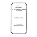 List of Freemen of Massachusetts, 1630-1691