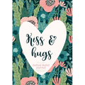 Dotted Bullet Journal - Kiss & Hugs: Medium A5 - 5.83X8.27 - Paperback
