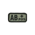 AB+ Blood Type Patch with Hook Fastener