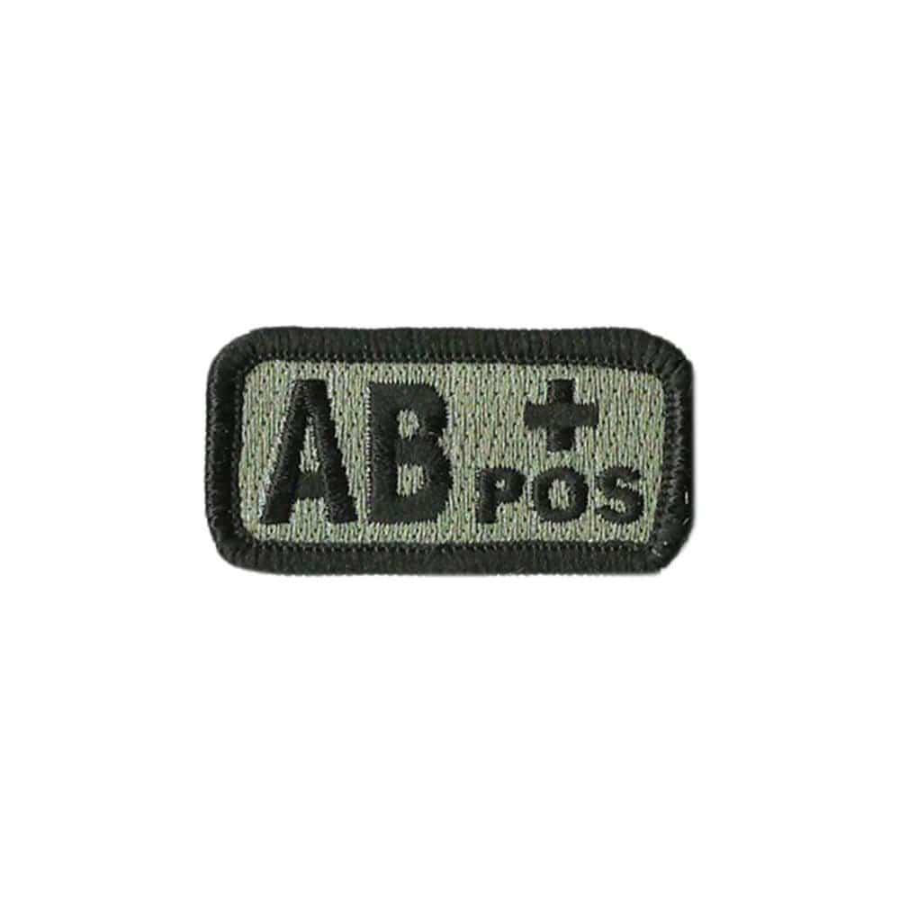 AB+ Blood Type Patch with Hook Fastener