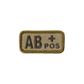 AB+ Blood Type Desert Patch with Hook Fastener