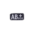 AB+ Blood Type Tactical/Police Patch with Hook Fastener