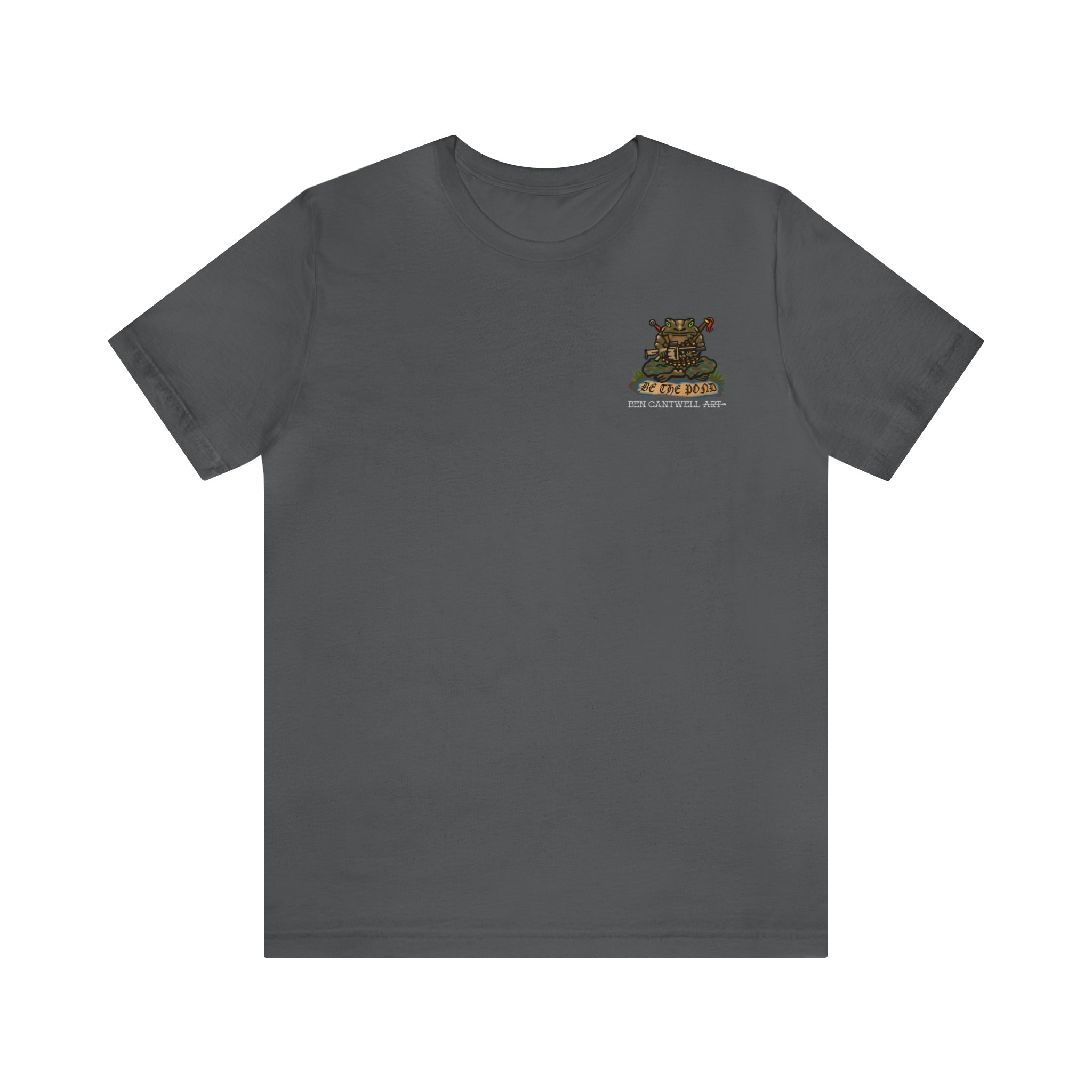 Be the Pond Frog with MK32 Grenade Launcher - Front Print - Short Sleeve Tee