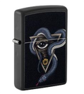Zippo Serpent and All Seeing Eye Design, Black Matte Lighter #48651