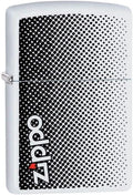 Zippo Logo Design, White Matte Lighter #29689