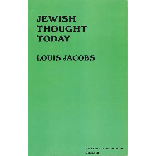 Jewish Thought Today - Paperback