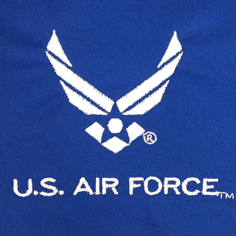 Air Force Wings Embroidered Performance Polo (Royal)