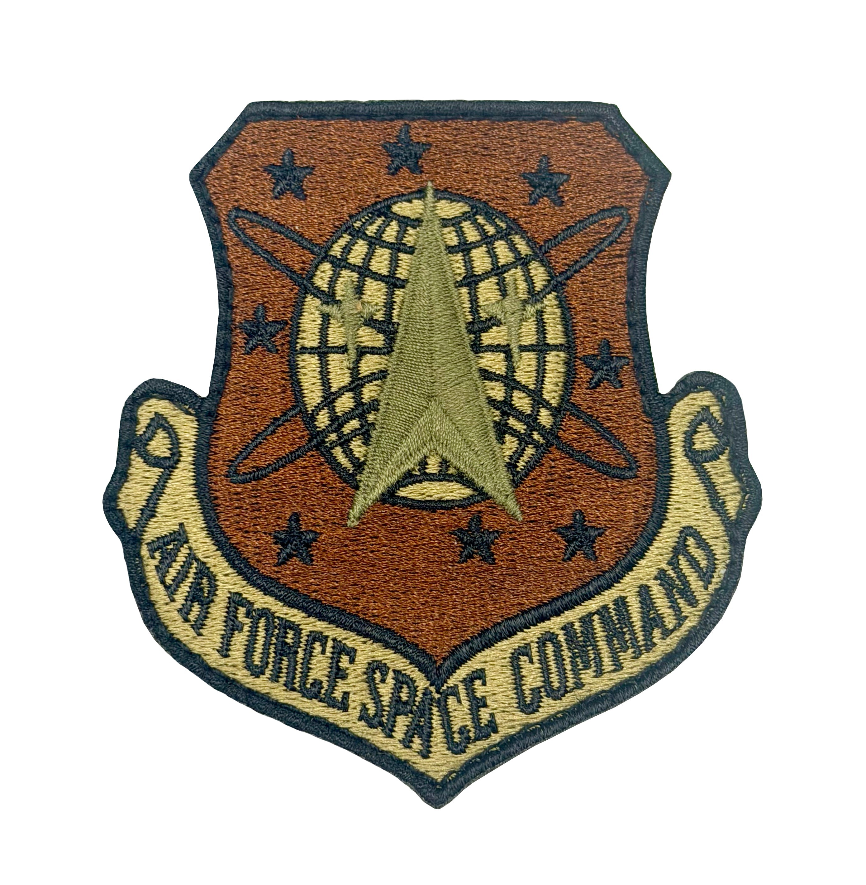 U.S. Air Force Space Command OCP Spice Brown Patch with Hook Fastener